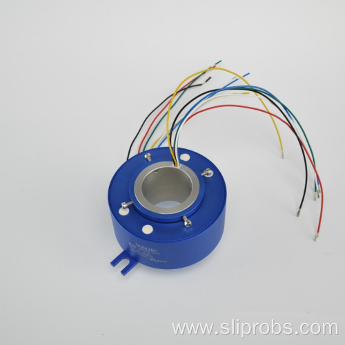 Through Bore Slip Ring with Ethernet Connector